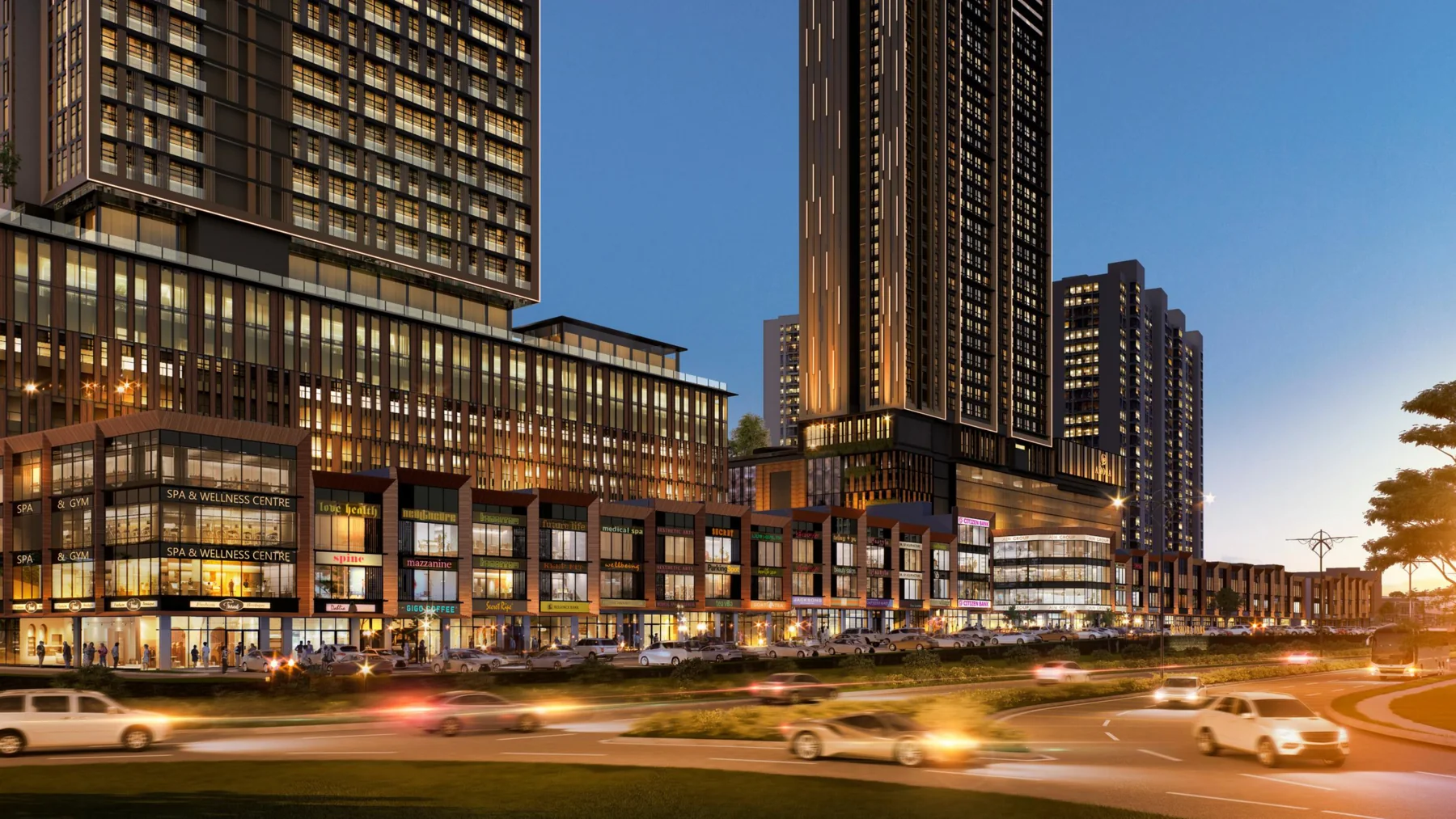 Artist's impression of Amora Serviced Residence towers at Amora Park, Tampoi, Johor Bahru